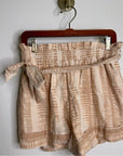 Cleobella 100% Cotton High Waist Netural Paperbag Short