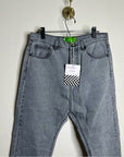 Sandrine Rose 100% Cotton Grey Denim Harem Drop Crotch Jeans