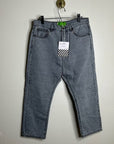 Sandrine Rose 100% Cotton Grey Denim Harem Drop Crotch Jeans