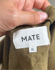 MATE The Label 100% Linen Green Camisole Tank Top