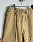 Nation LA 100% Pima Cotton Poplin Lucia Tie Waist Wide Leg Pant in Toffee