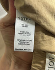 Nation LA 100% Pima Cotton Poplin Lucia Tie Waist Wide Leg Pant in Toffee