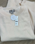 J. Crew 100% Cashmere Relaxed Fit Sweater Vest in Heather Muslin