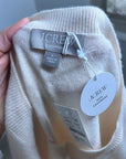 J. Crew 100% Cashmere Relaxed Fit Sweater Vest in Heather Muslin