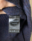 Zadig & Voltaire 100% Cashmere Lili Destroy Cable Knit Pullover Sweater