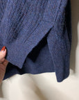 Zadig & Voltaire 100% Cashmere Lili Destroy Cable Knit Pullover Sweater