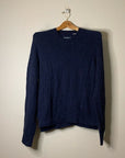 Zadig & Voltaire 100% Cashmere Lili Destroy Cable Knit Pullover Sweater