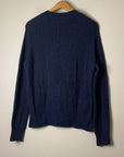 Zadig & Voltaire 100% Cashmere Lili Destroy Cable Knit Pullover Sweater