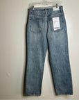 Pistola 100% Cotton Cassie Ultra High Rise Straight Leg Jean in Bramble