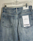 Pistola 100% Cotton Cassie Ultra High Rise Straight Leg Jean in Bramble