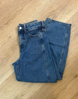 J. Crew 100% Regnerative Cotton Barrel Leg Jean in Elaine Wash
