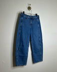 J. Crew 100% Regnerative Cotton Barrel Leg Jean in Elaine Wash