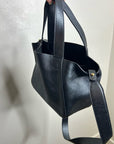 Minor History 100% Cow Leather Pebbled Leather Little Times Tote Bag Crossbody