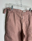 AG Cotton Linen The Noten Carpenter High Rise Straight Leg Ankle Pant