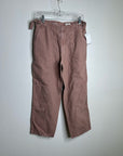 AG Cotton Linen The Noten Carpenter High Rise Straight Leg Ankle Pant