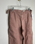 AG Cotton Linen The Noten Carpenter High Rise Straight Leg Ankle Pant