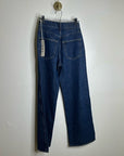 AMO 100% Cotton Frida High Rise Flare Leg Jean in Splendor Dark Denim