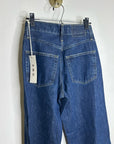 AMO 100% Cotton Frida High Rise Flare Leg Jean in Splendor Dark Denim