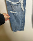 NWT Frame Denim 100% Cotton Le Original Straight Leg Distressed Jean