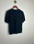 Neiman Marcus 100% Cashmere Black Knit Slouchy Short Sleeve Sweater Top