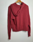 Nation LTD Alpaca Cotton Distressed Hooded Knit Sweater