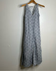 Nation 100% Organic Cotton Lighweight Floral Tie Back Tank Midi Dress