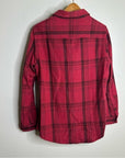 Outerknown 100% Organic Cotton Red Brown Check Blanket Shirt Button Down