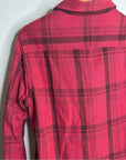 Outerknown 100% Organic Cotton Red Brown Check Blanket Shirt Button Down