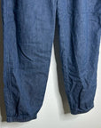Eileen Fisher 100% Organic Cotton Denim Chambray Pull on Jogger Style Pant