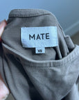 MATE The Label 100% Organic Cotton Heavyweight Tank Maxi Dress In Walnut