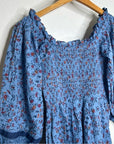 Cleobella 100% Organic Cotton Eva Smocked Floral Midi Dress