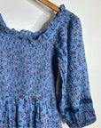 Cleobella 100% Organic Cotton Eva Smocked Floral Midi Dress