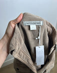 Outerknown 100% Organic Cotton Tan Brown Corduroy Button Down Shirt Dress