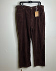 Reformation 100% Organic Cotton Preston Baggy Straight Corduroy