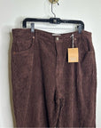 Reformation 100% Organic Cotton Preston Baggy Straight Corduroy