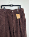 Reformation 100% Organic Cotton Preston Baggy Straight Corduroy
