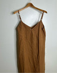 MATE The Label 100% Linen Full Length Maxi Dress in Sedona