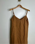 MATE The Label 100% Linen Full Length Maxi Dress in Sedona
