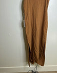 MATE The Label 100% Linen Full Length Maxi Dress in Sedona