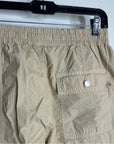 AMO 100% Cotton Tan High Waisted Straight Leg Lightweight Pull on Pant