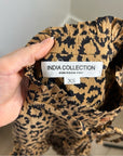 India Collection Emerson Fry 100% Organic Cotton Leopard Blouse