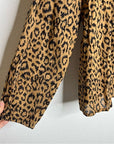 India Collection Emerson Fry 100% Organic Cotton Leopard Blouse