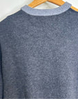 One Grey Day 100% Cashmere Grey Cutout Two Tone Sweater
