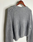 Free People 100% Cotton Chunky Knit Slouchy Sweet Nothing Cardi Sweater