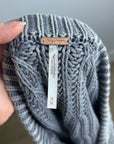 Free People 100% Cotton Chunky Knit Slouchy Sweet Nothing Cardi Sweater