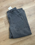 Enza Costa 100% Cotton Rigid Denim Black Barrel Utility Style Cropped Jean