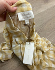 Cleobella x Arrows & Bows 100% Organic Cotton Yellow Gingham Sunkissed Set