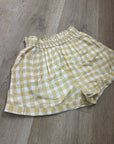 Cleobella x Arrows & Bows 100% Organic Cotton Yellow Gingham Sunkissed Set