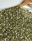 Garnet Hill 100% Merino Wool Green Brown Neutral Button Down Cardigan Sweater