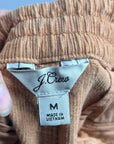J. Crew 100% Cotton Tie Waist Camp Straight Leg Corduoory Pant